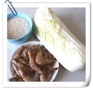虾仁白菜咸饭的做法步骤：1
