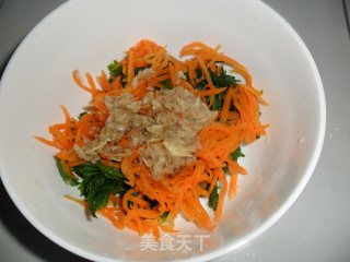 凉拌胡萝卜芹菜叶的做法步骤：5