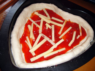 简易爱心小pizza的做法步骤：11