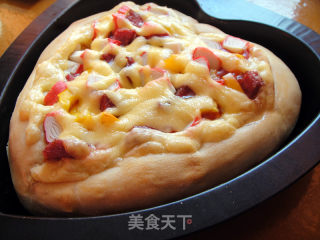 简易爱心小pizza的做法步骤：15