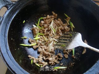 家庭版孜然炒肉的做法步骤：4