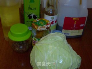 炝拌圆白菜的做法步骤：1