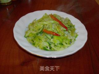 炝拌圆白菜的做法步骤：7