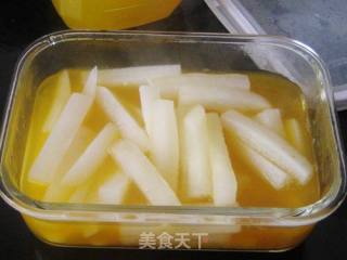 橙汁萝卜条的做法步骤：10