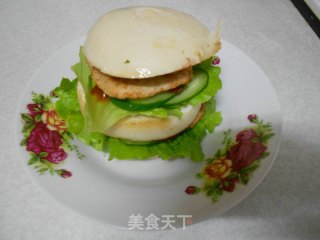 馒头汉堡的做法步骤：8
