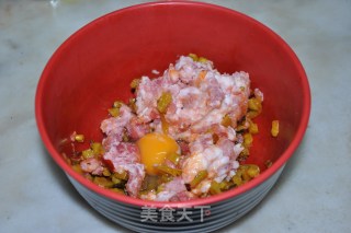 雪菜肉泥春卷的做法步骤：3