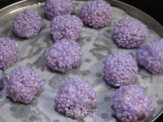紫糯米丸子的做法步骤：9