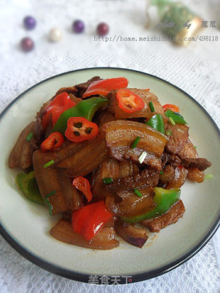 肉控们的最爱【椒块五花肉片儿】的做法步骤：11