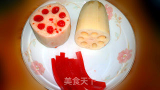 京糕藕片的做法步骤：1