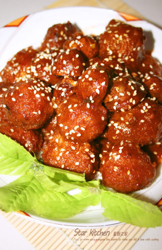 【让你吃得不腻的白肉丸子】糖醋板栗白玉丸的做法步骤：18
