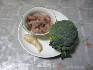 虾球西兰花的做法步骤：1