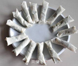 荠菜春卷的做法步骤：5