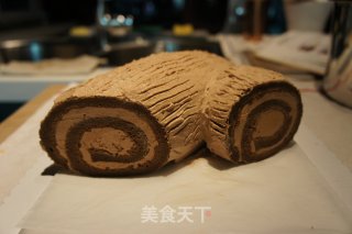 【我的烘培时间】超超超好吃的---圣诞树根蛋糕的做法步骤：55