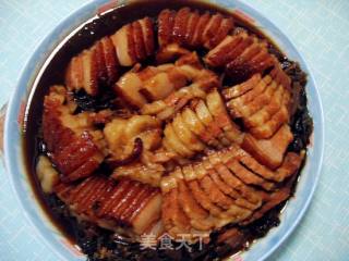 梅菜扣肉的做法步骤：7