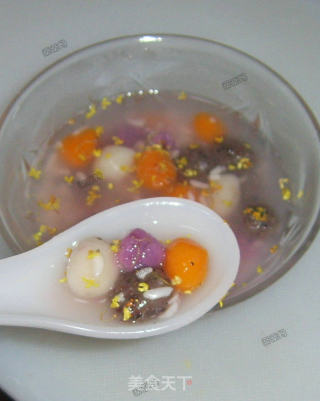 绚丽桂花酒酿细圆子的做法步骤：14