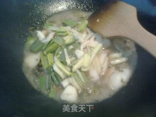 家乡的味道——雪菜肉丝炒年糕的做法步骤：6