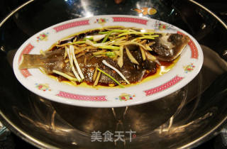 清蒸黄鲽盖的做法步骤：7