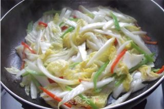 双辣炒娃娃菜的做法步骤：5