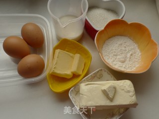 甜蜜细腻的爱----轻乳酪蛋糕的做法步骤：1
