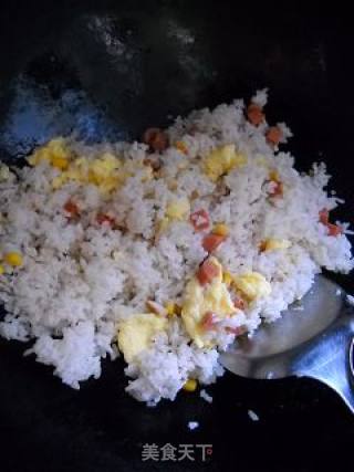 鲜蘑玉米饭的做法步骤：7