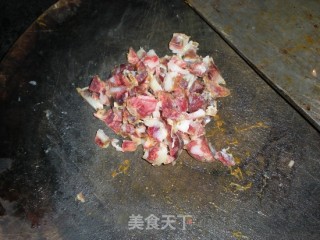 南瓜香肠炒饭的做法步骤：2
