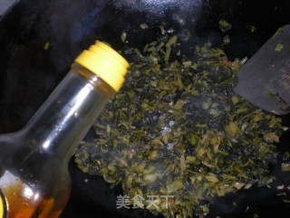 麻油雪菜的做法步骤：11