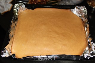 不开裂的烤盘威风蛋糕的做法步骤：13
