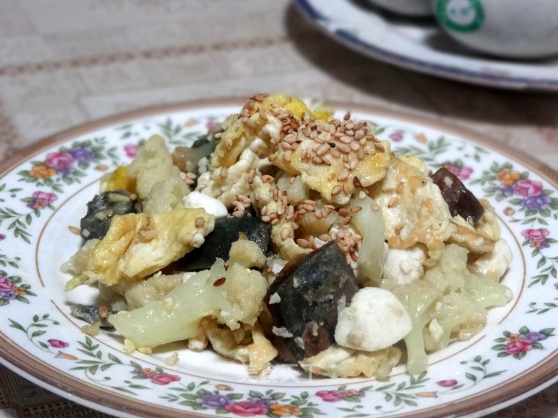 菜花三色蛋的做法