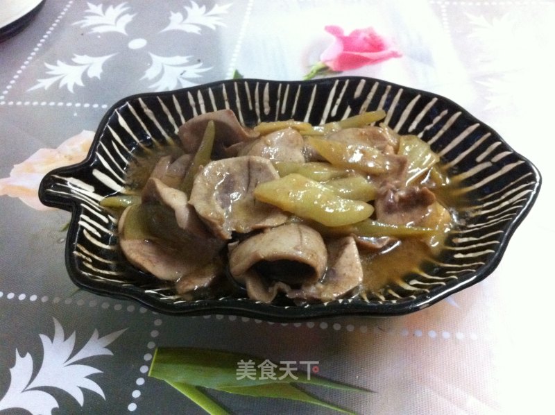 咸菜炒猪腰的做法