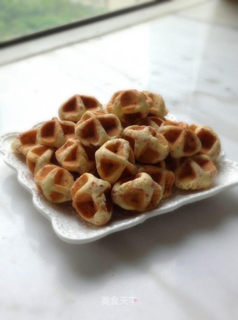 蔓越莓小华夫的做法