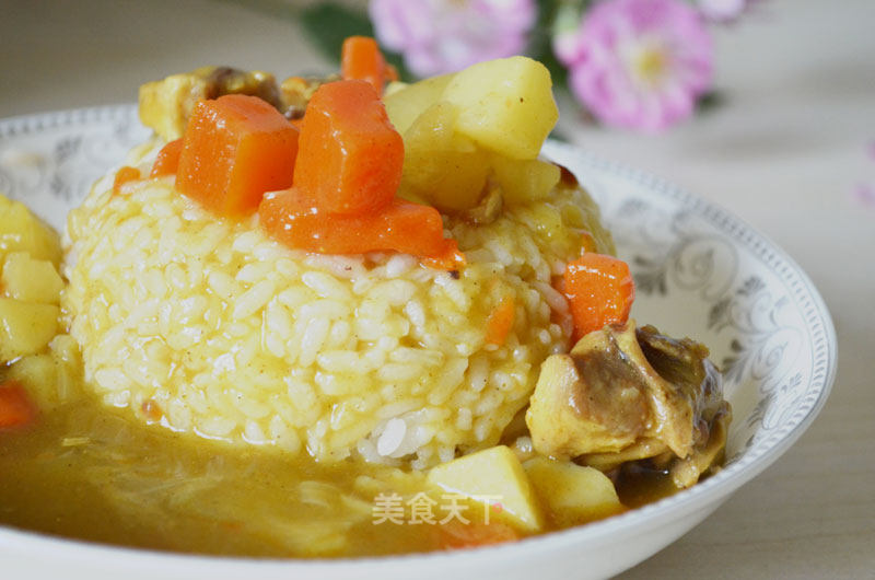 咖喱鸡肉饭--多一点的快乐的做法