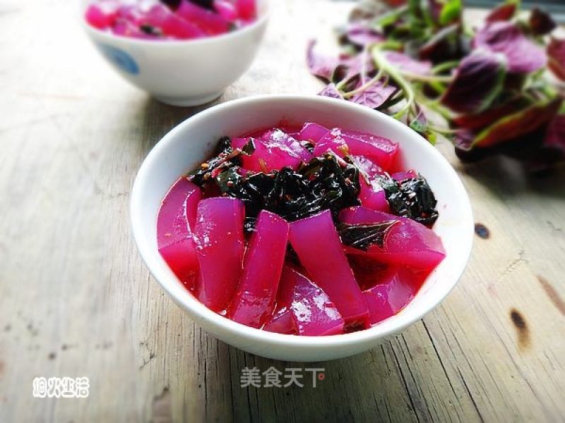 苋菜凉粉——凉粉可以如此惊艳的做法