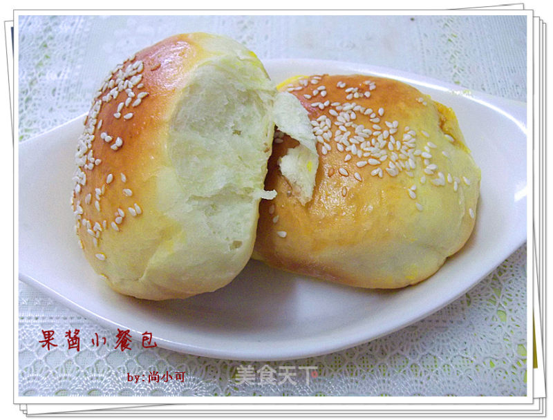 果酱小餐包（免揉面版）的做法