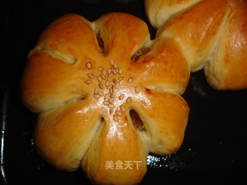 木糖醇菊花椰蓉面包的做法