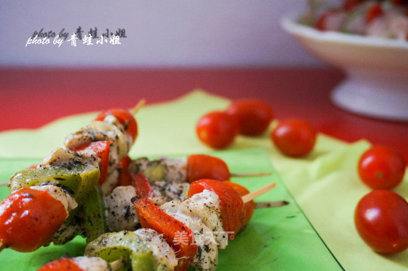 法式蔬菜鸡肉串的做法