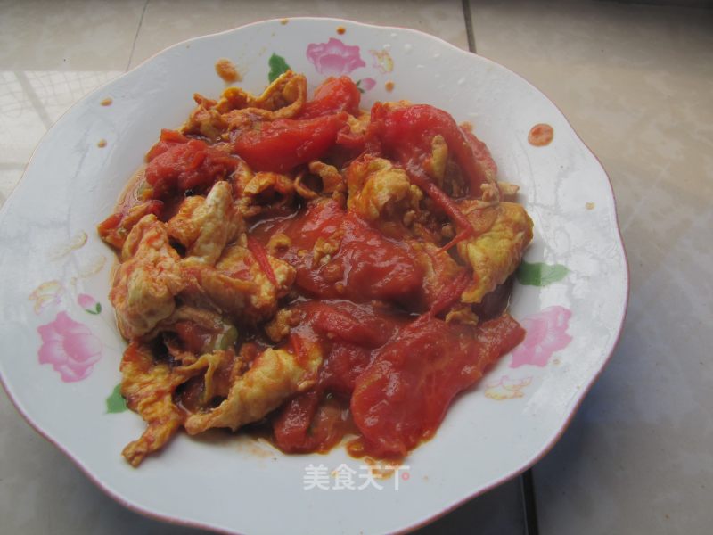 西红柿炒鸡蛋的做法