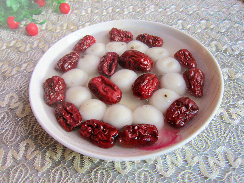 冰糖红枣蒸汤圆的做法