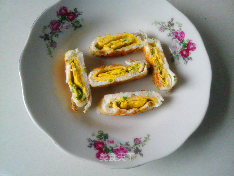 双色蛋饼的做法