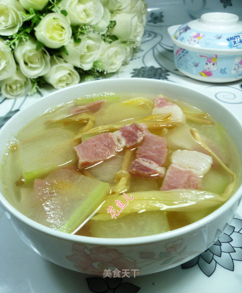 黄花菜咸肉冬瓜汤的做法