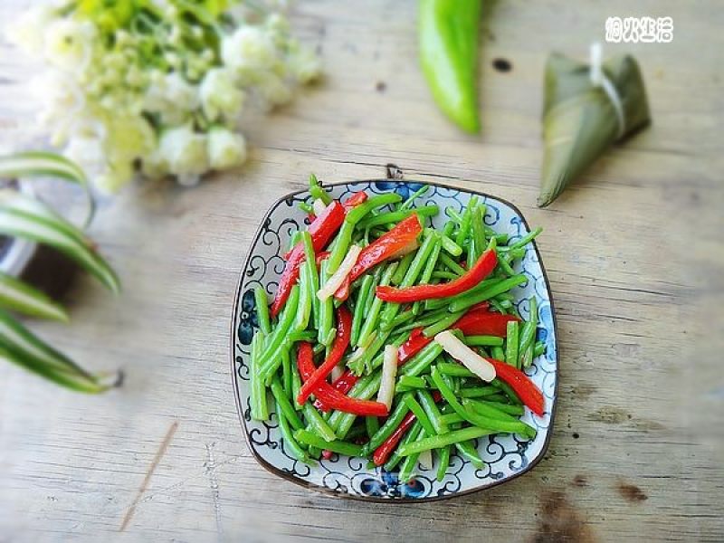 清炒苋菜梗的做法