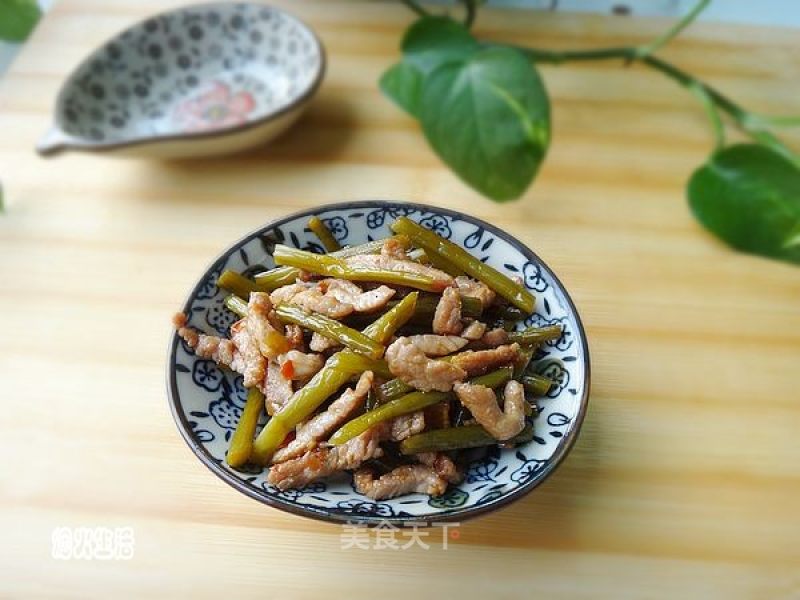 咸蒜苔炒肉的做法