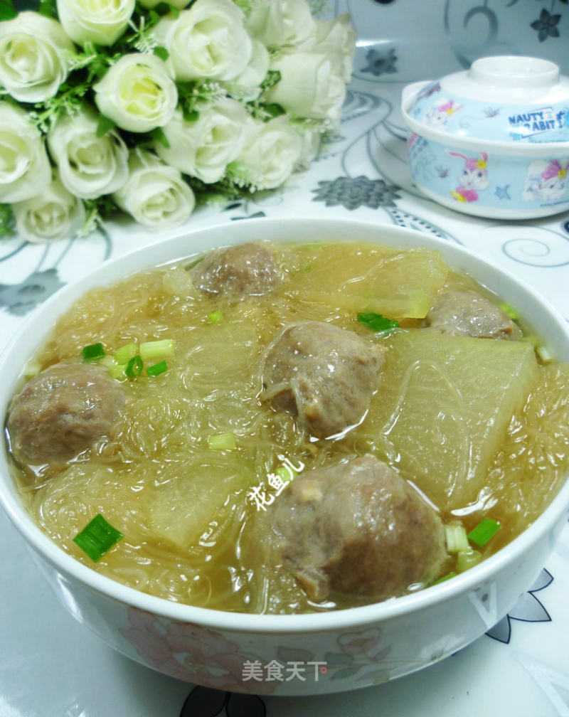 冬瓜牛肉丸粉丝汤的做法