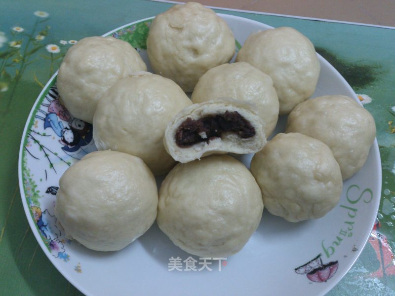甜美豆沙包的做法