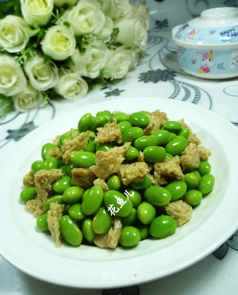 醉麸拌毛豆的做法