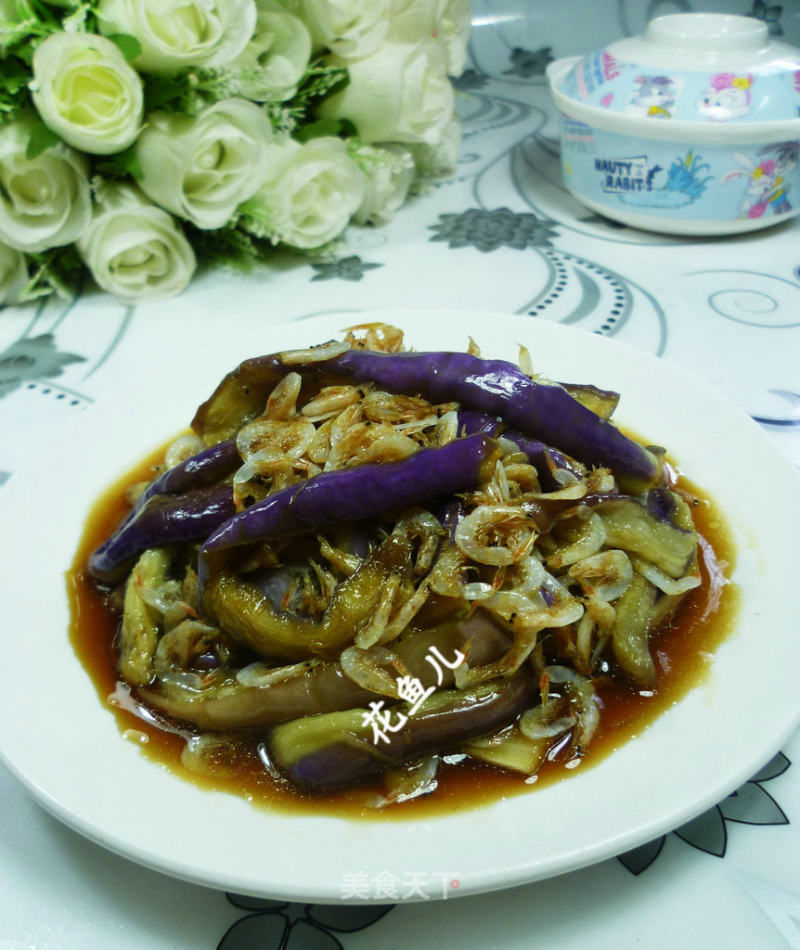 虾皮拌茄子的做法