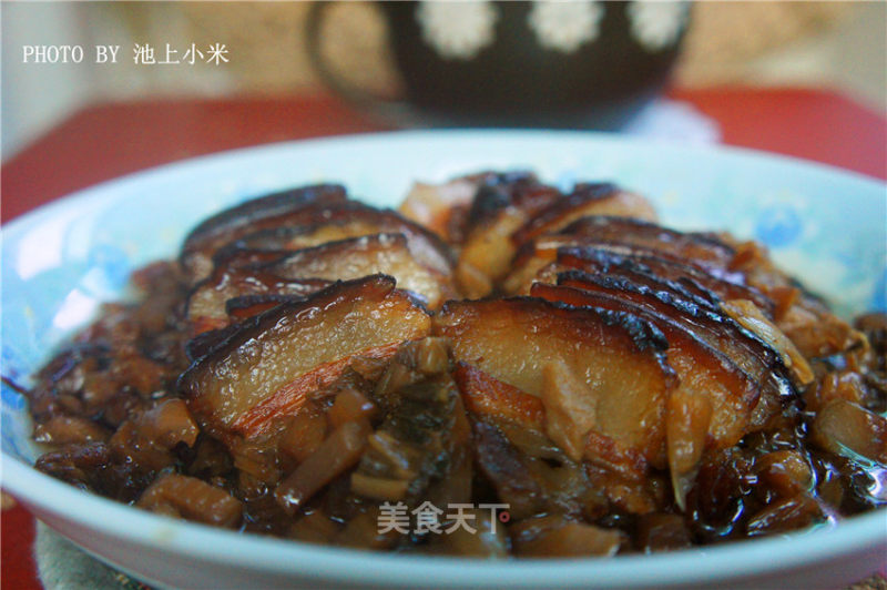 【梅干咸烧白】的做法