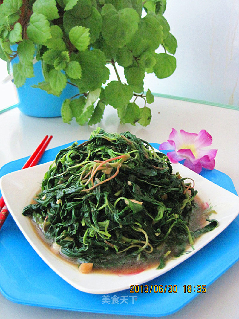 蒜末清炒野苋菜的做法