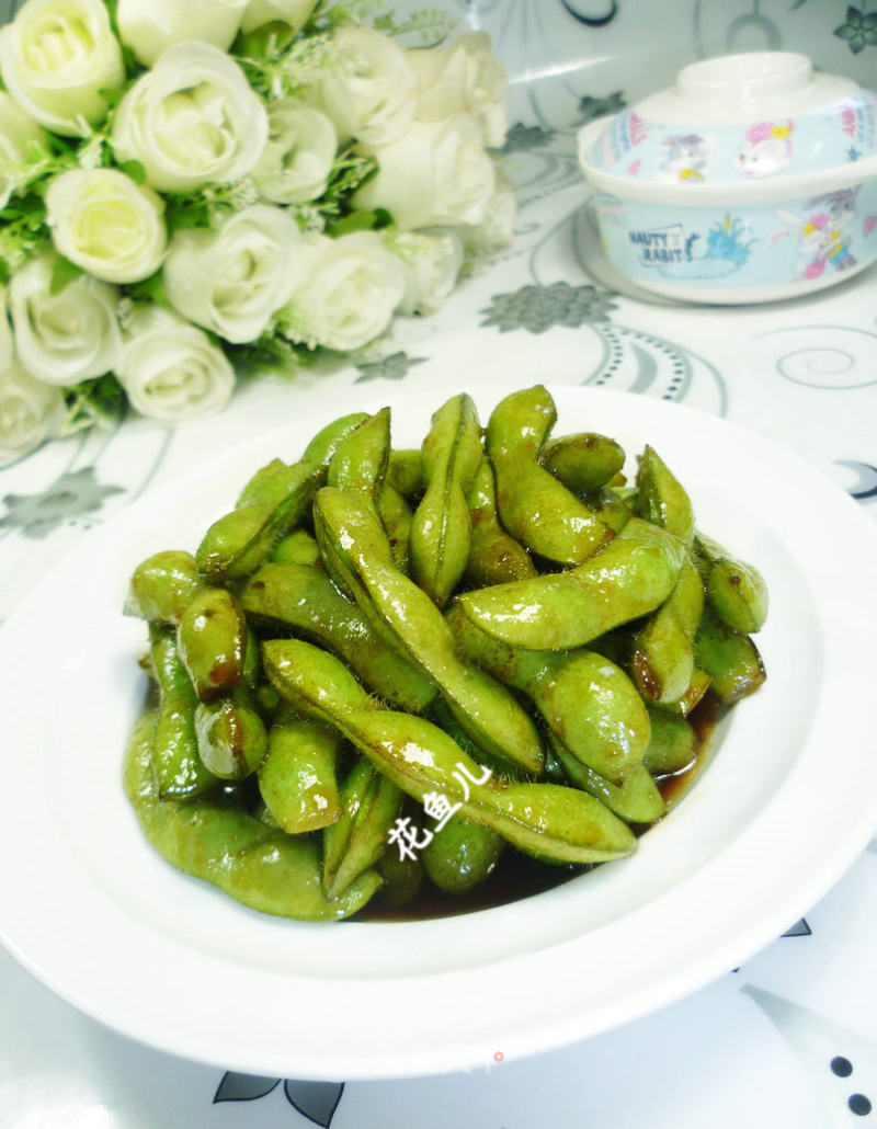 糖醋带壳毛豆的做法
