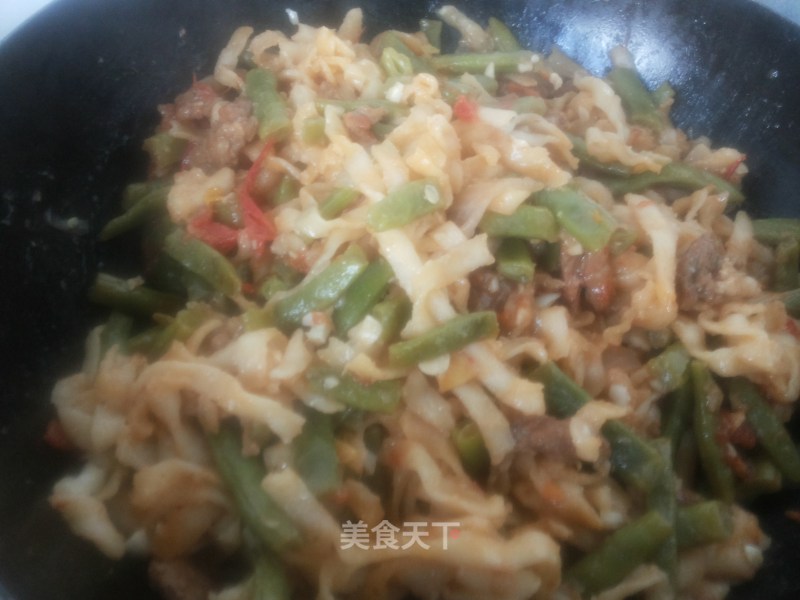 豆角蒸面的做法