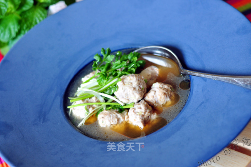 醋椒丸子汤的做法